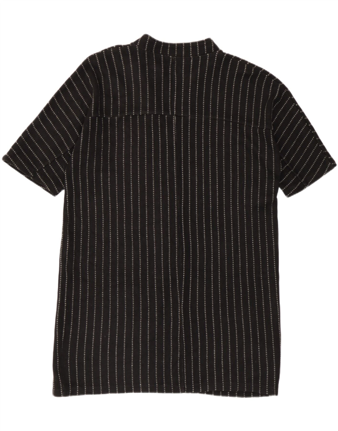 Zara Womens Oversized Shift Dress UK 14 Medium Black Striped Acrylic
