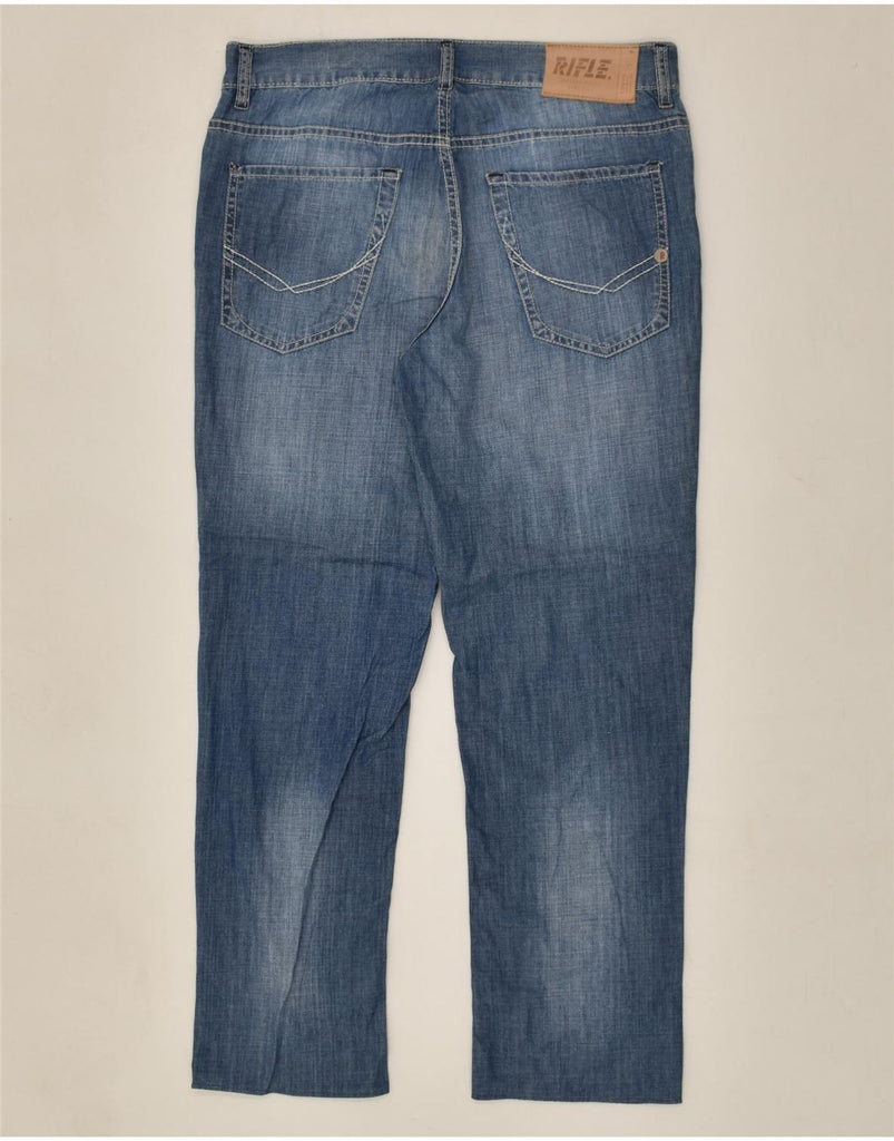 RIFLE Mens Straight Jeans W31 L29 Blue Cotton | Vintage Rifle | Thrift | Second-Hand Rifle | Used Clothing | Messina Hembry 