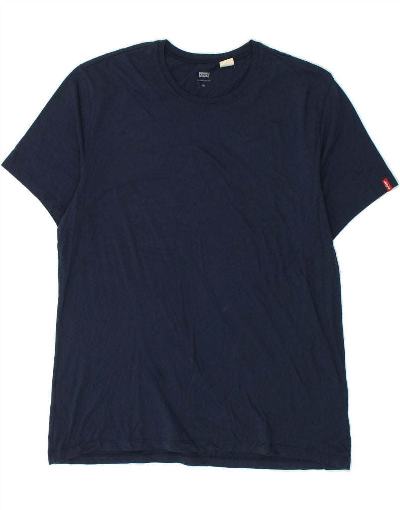 LEVI'S Mens T-Shirt Top 2XL Navy Blue Cotton Vintage Levi's and Second-Hand Levi's from Messina Hembry 