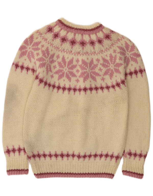Eddie Bauer Womens Turtle Neck Jumper Sweater UK 10 Small Off White