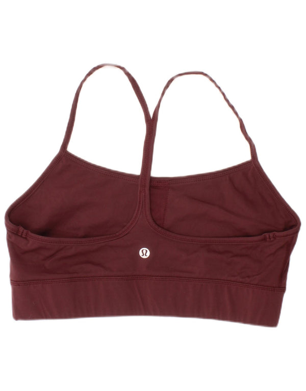 Lululemon Womens Sport Bra Top Large Burgundy Sports