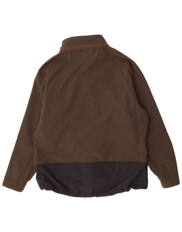 Dickies Mens Windbreaker Jacket UK 46 3XL Khaki Colourblock Polyester