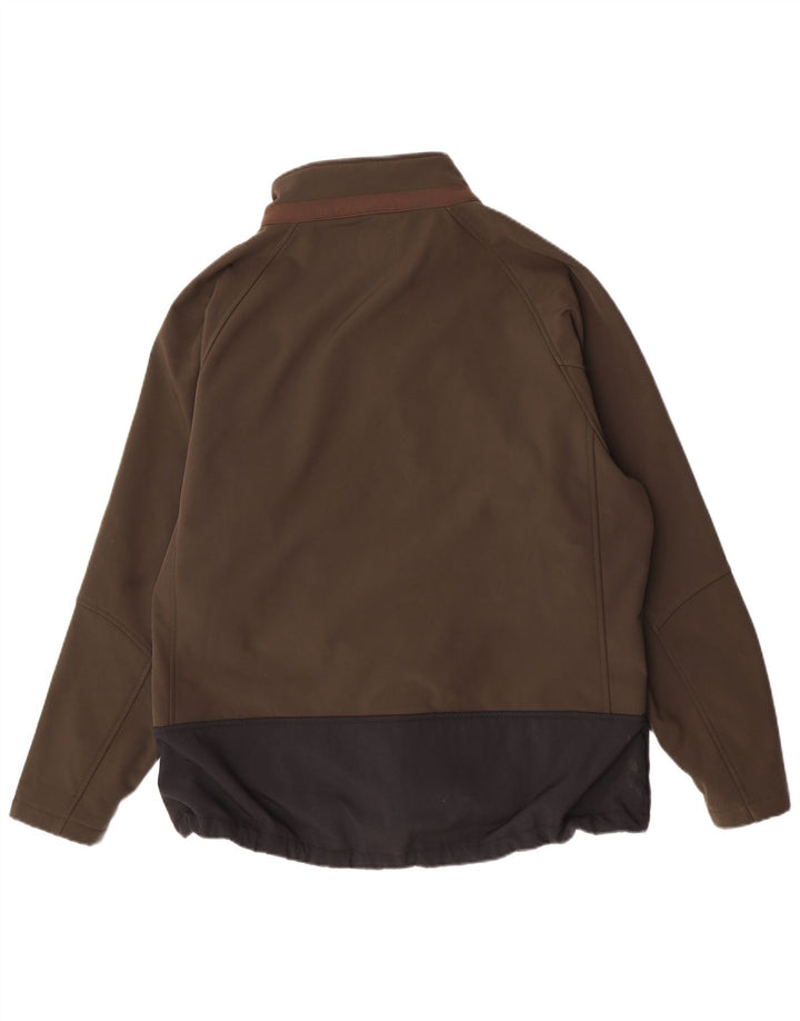 Dickies Mens Windbreaker Jacket UK 46 3XL Khaki Colourblock Polyester