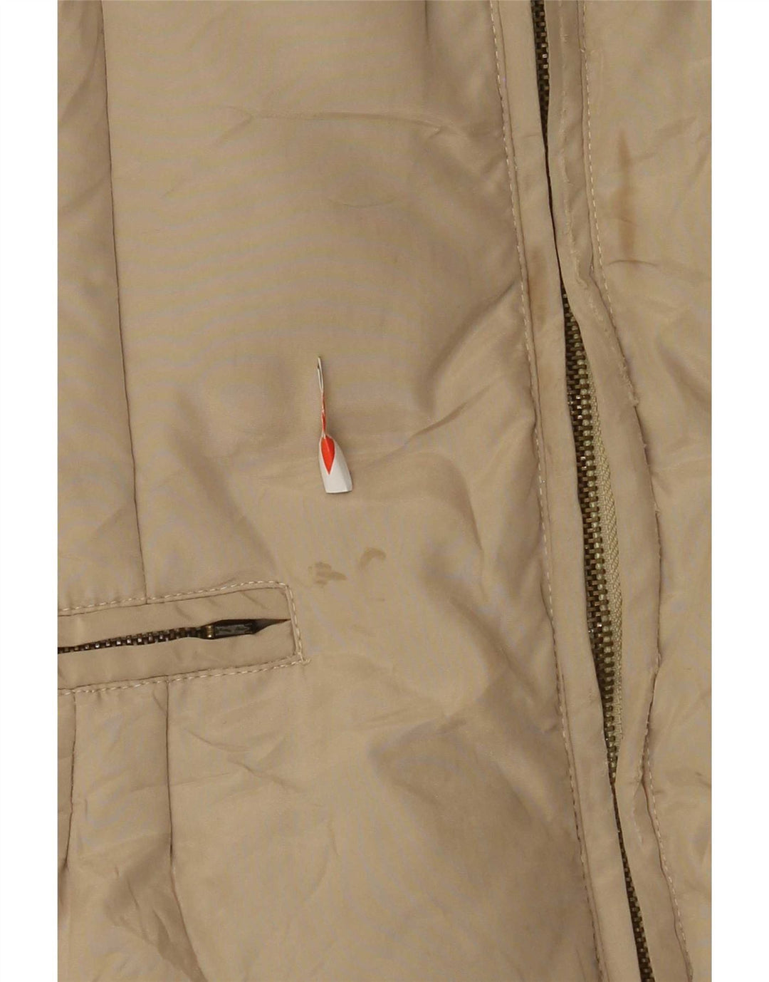 Elisabetta Franchi Womens Padded Jacket IT 42 Medium Beige Polyester