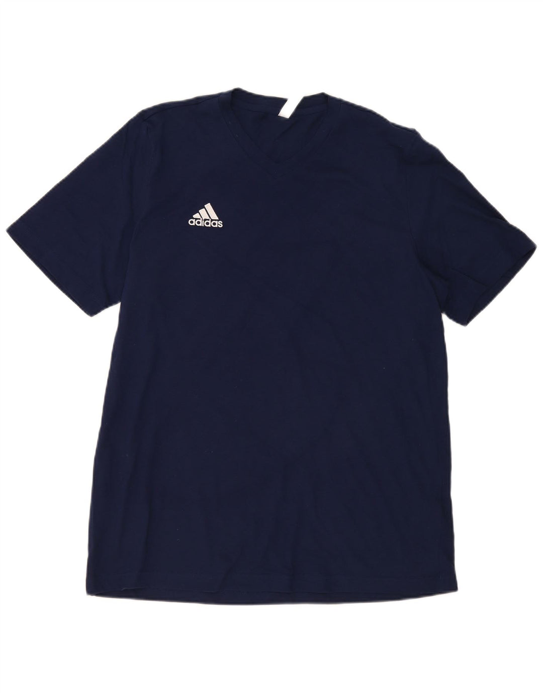 Adidas Mens T-Shirt Top Large Navy Blue Cotton