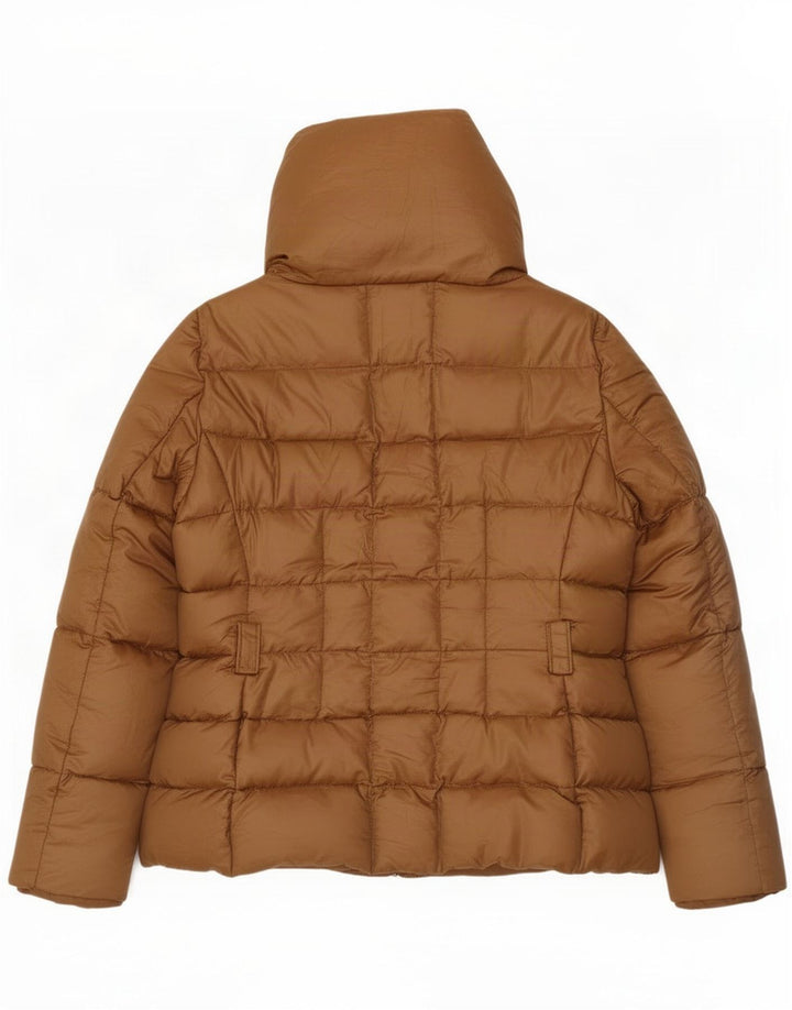 Zara Womens Padded Jacket UK 18 XL Brown Nylon