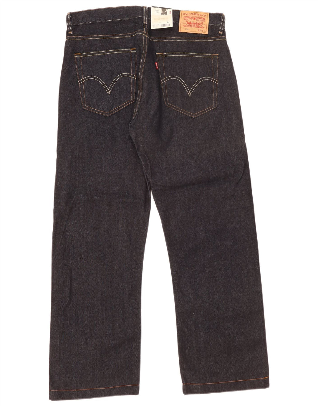 Levi's Mens 758 Loose Jeans W32 L29 Navy Blue Cotton