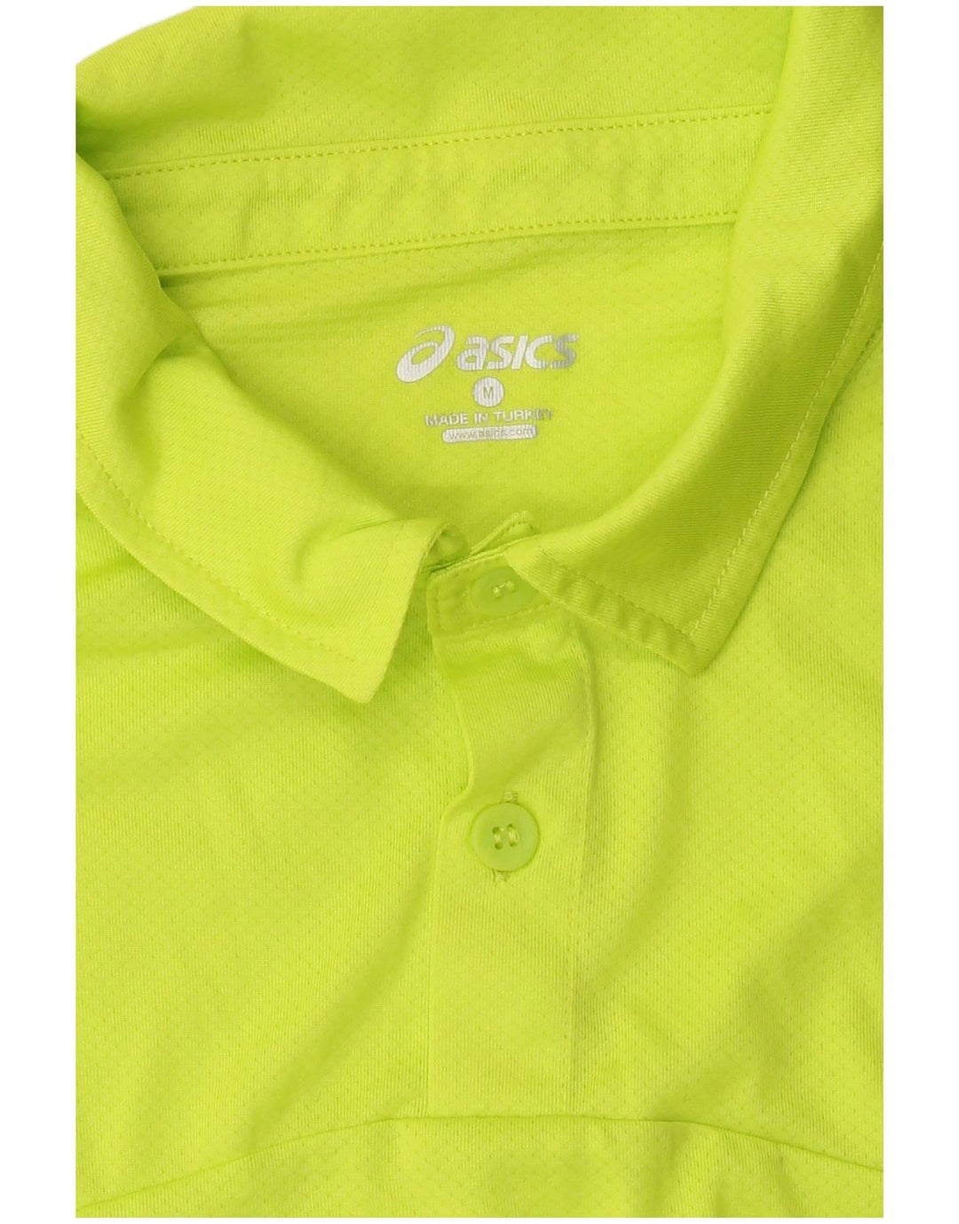 Asics Mens Polo Shirt Medium Yellow Sports