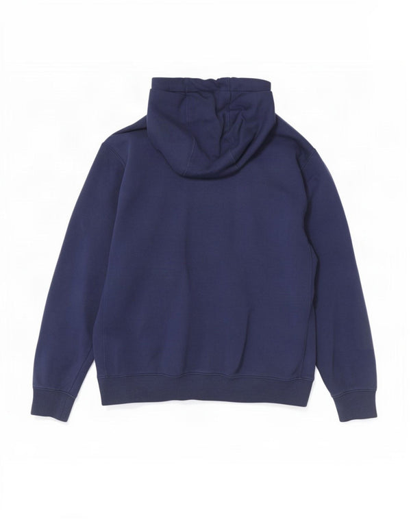 Nike Mens Hoodie Jumper Medium Navy Blue Cotton