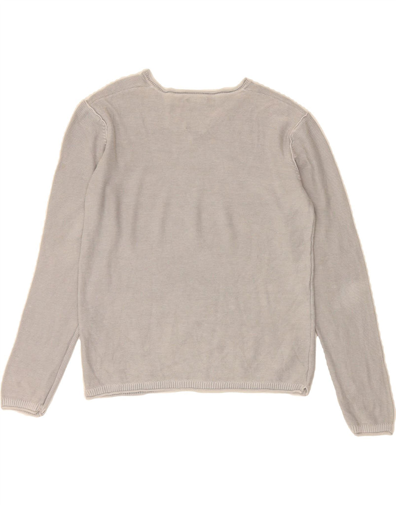 ZARA Boys V-Neck Jumper Sweater 11-12 Years Grey Viscose Vintage Zara and Second-Hand Zara from Messina Hembry 