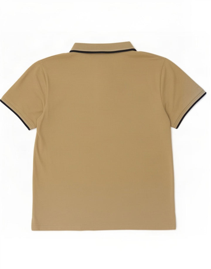 Trussardi Mens Polo Shirt Medium Beige Cotton