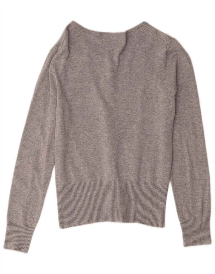 Marks & Spencer Womens Cardigan Sweater UK 10 Small Grey Viscose