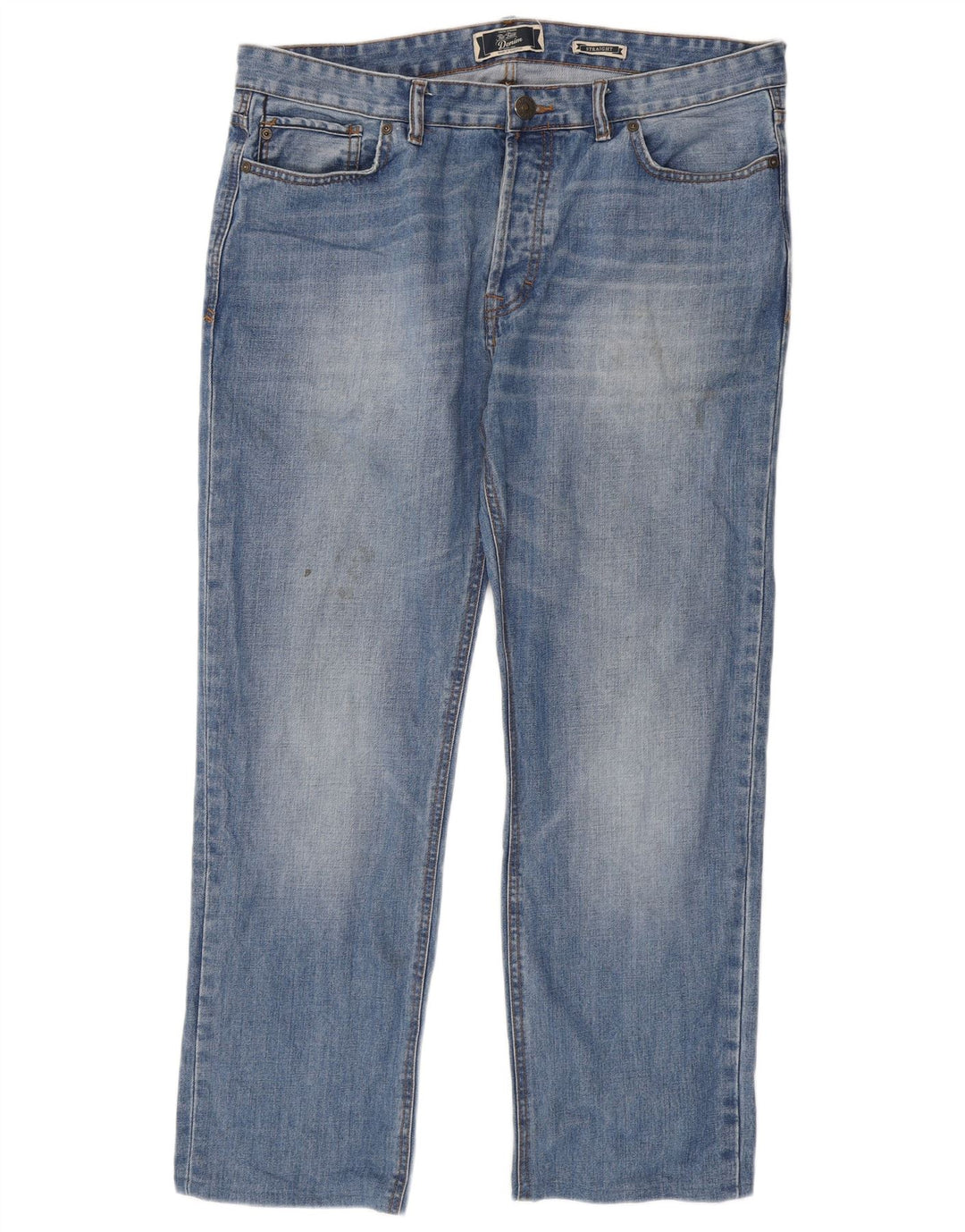 Fat Face Mens Straight Jeans W38 L29 Blue Cotton