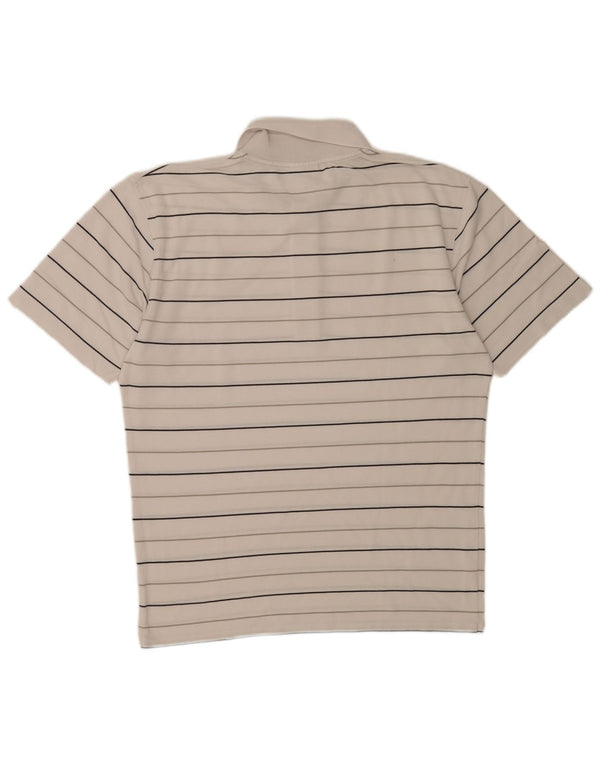 Lacoste Mens Polo Shirt Size 4 Medium White Striped