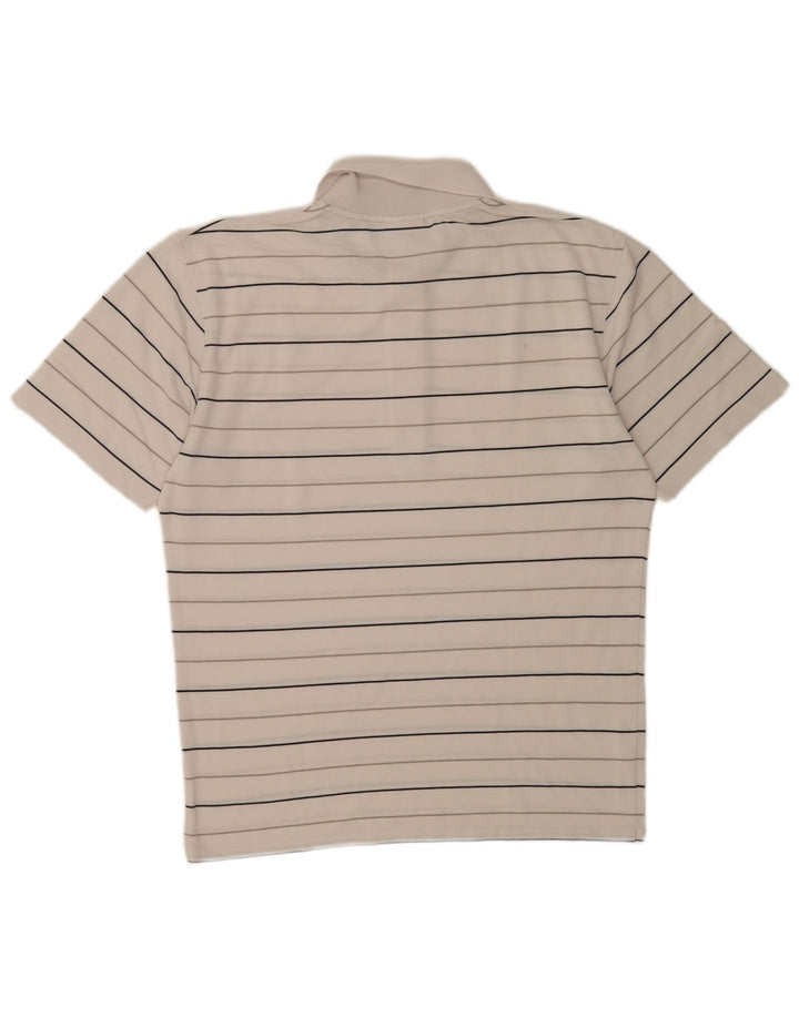 Lacoste Mens Polo Shirt Size 4 Medium White Striped