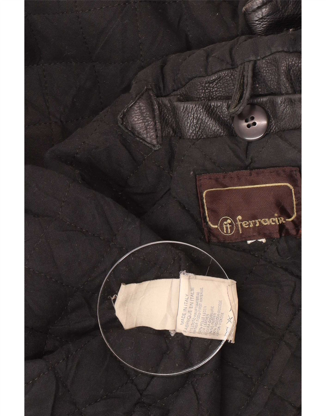 Vintage Mens Leather Jacket UK 42 XL Black