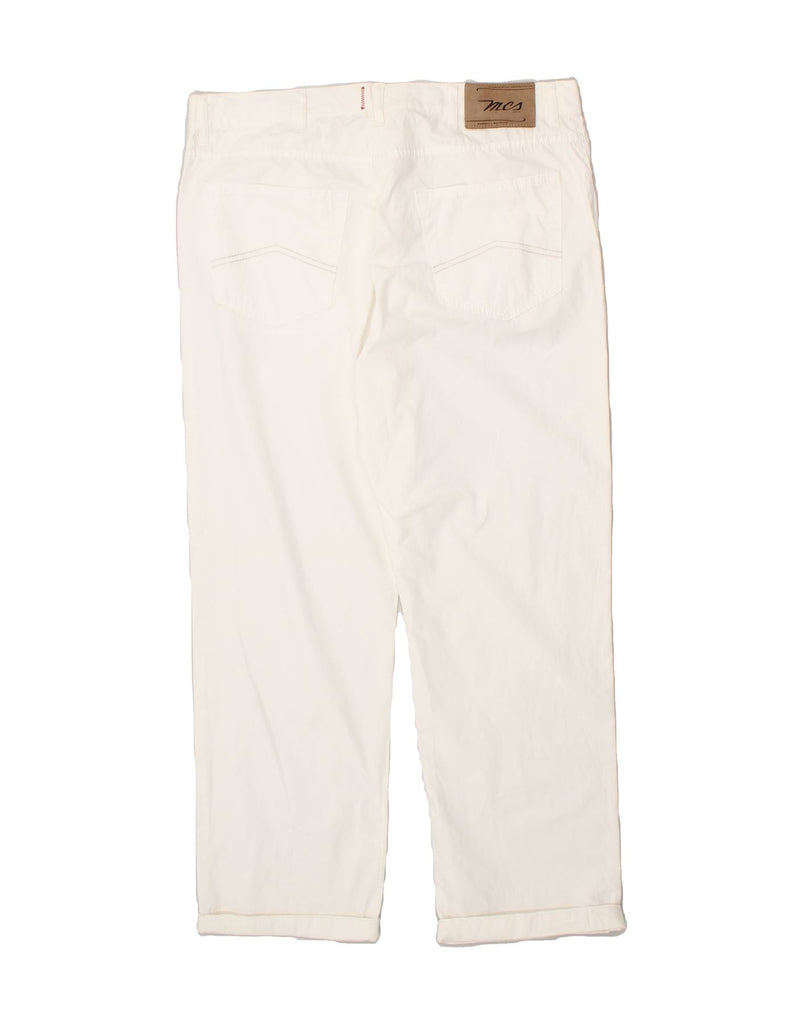 MARLBORO CLASSICS Mens Dawson Slim Fit Casual Trousers W40 L34 White | Vintage Marlboro Classics | Thrift | Second-Hand Marlboro Classics | Used Clothing | Messina Hembry 