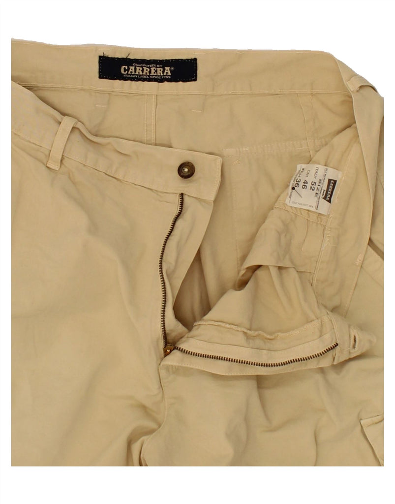 CARRERA Mens Cargo Shorts W36 Large Beige Cotton Vintage Carrera and Second-Hand Carrera from Messina Hembry 