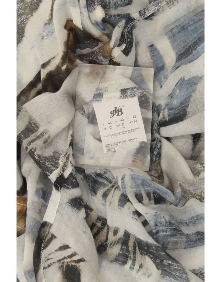 Perte by Krizia Womens Shirt UK 12 Medium Multicoloured Striped