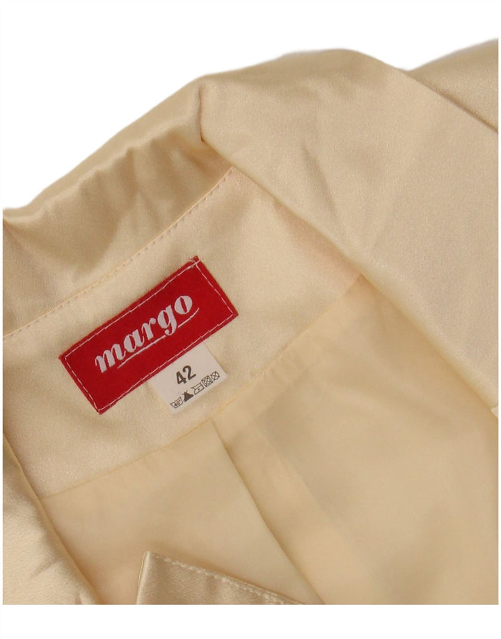 Vintage Womens 1/2 Sleeve Bolero Top IT 42 Medium Off White