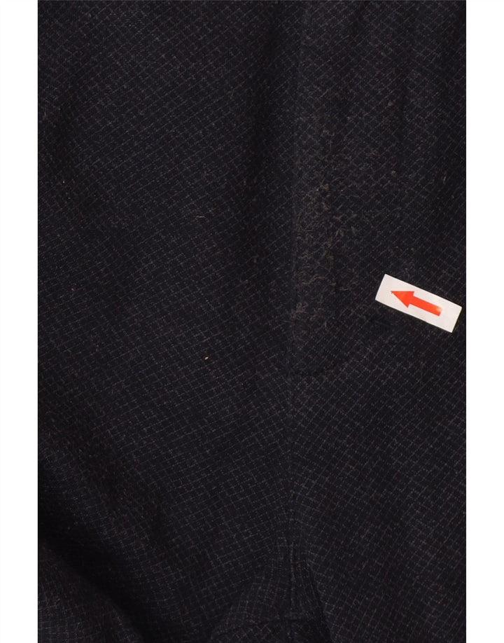 Chervo Mens Slim Chino Trousers IT 50 Large W32 L34 Navy Blue Cotton