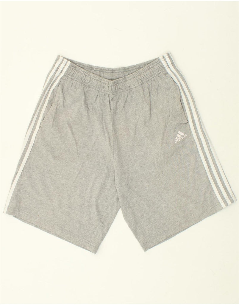 ADIDAS Mens Graphic Sport Shorts Medium Grey Cotton | Vintage Adidas | Thrift | Second-Hand Adidas | Used Clothing | Messina Hembry 