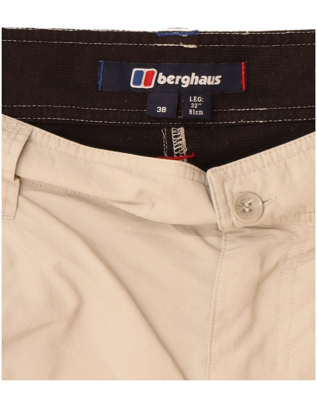 Berghaus Mens Cargo Shorts W38 XL Beige Nylon