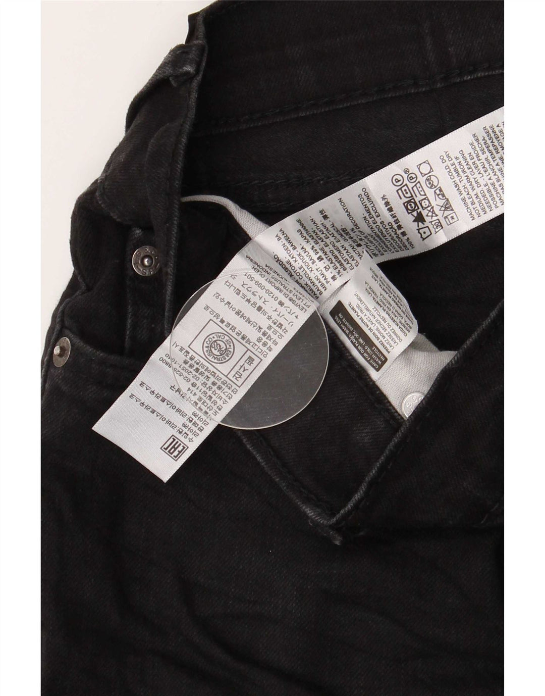 Levi's Mens 511 Slim Jeans W40 L30 Black Cotton