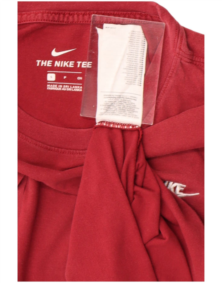 NIKE Mens T-Shirt Top Small Red Cotton