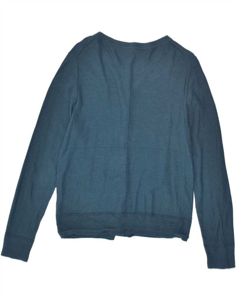 WHITE STUFF Womens Cardigan Sweater UK 12 Medium Blue Cotton | Vintage White Stuff | Thrift | Second-Hand White Stuff | Used Clothing | Messina Hembry 
