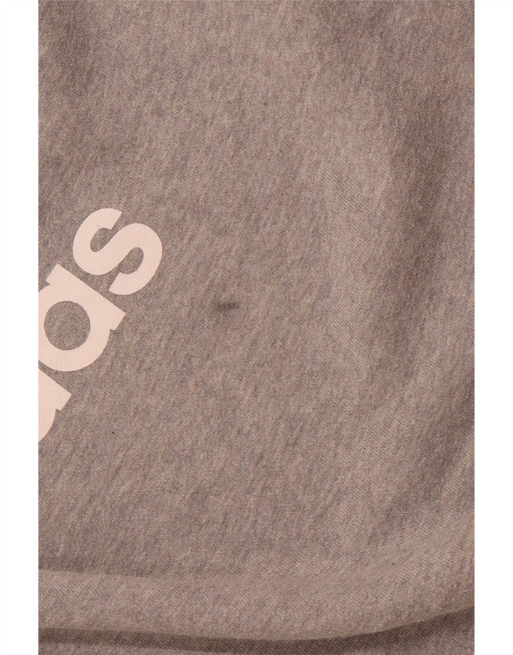 ADIDAS Mens Graphic Sweatshirt Jumper Large Grey Cotton