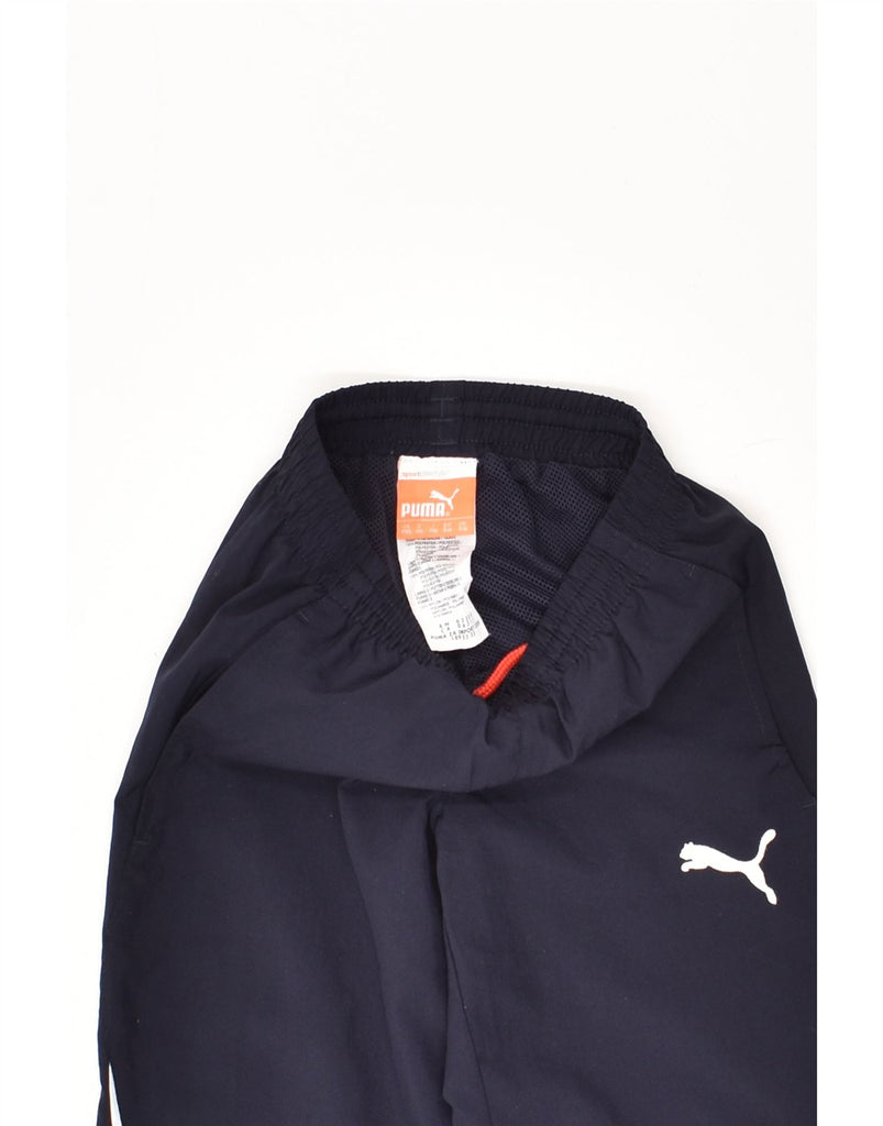 PUMA Boys Tracksuit Trousers 5-6 Years Navy Blue Polyester | Vintage Puma | Thrift | Second-Hand Puma | Used Clothing | Messina Hembry 