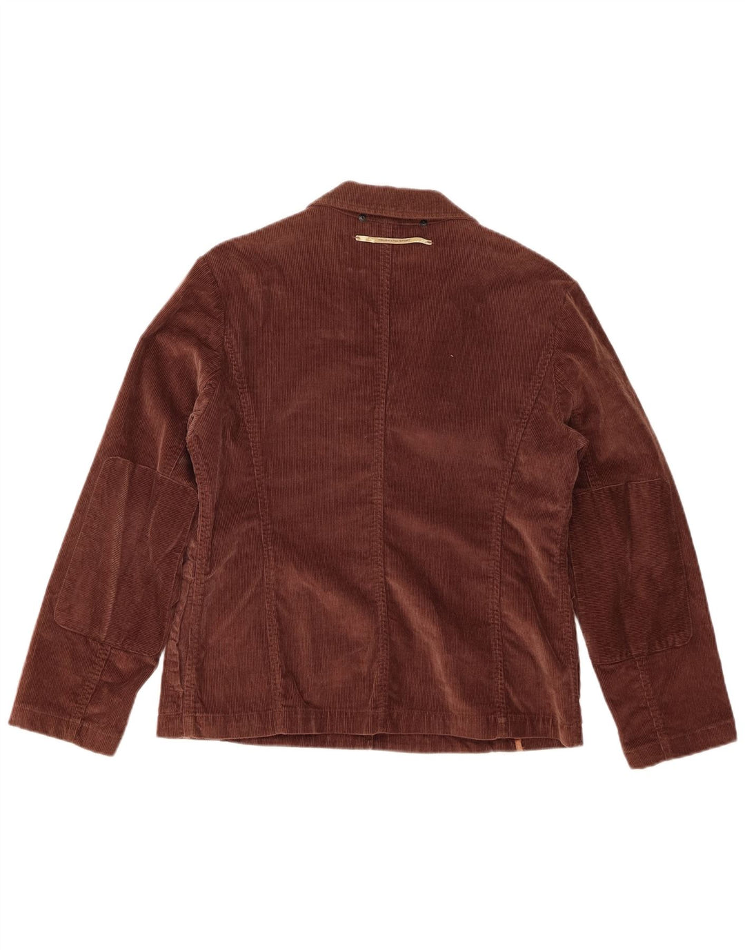 Trussardi Womens Corduroy 3 Button Blazer Jacket IT 46 Large Brown Cotton