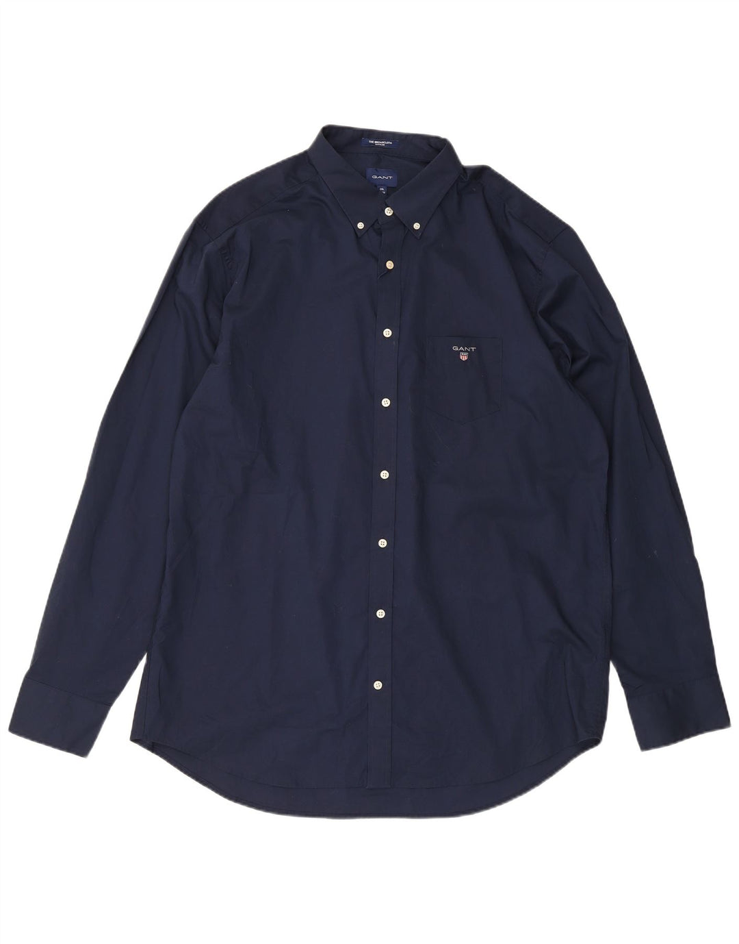 Gant Mens Regular Fit Shirt 2XL Navy Blue Cotton Classic