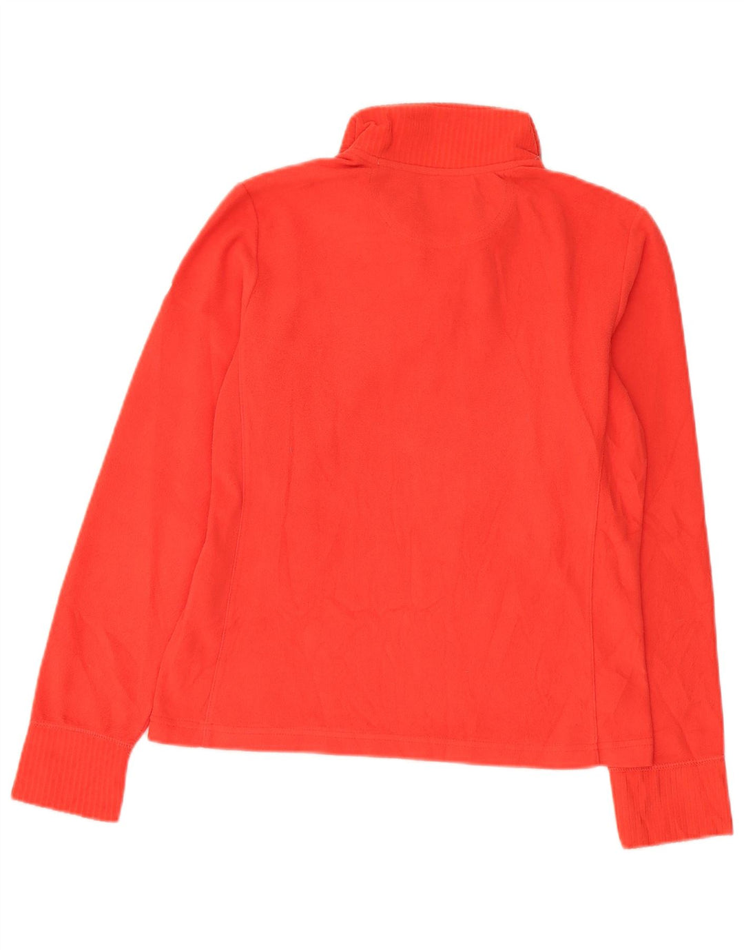 Champion Womens Easy Fit Zip Neck Fleece Jumper UK 14 Medium Red Polyester