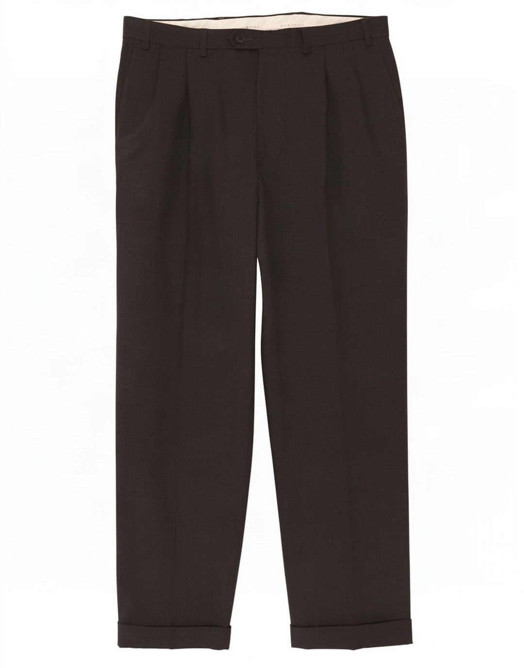 Marks & Spencer Mens Stretch Pegged Suit Trousers W36 L31 Grey Polyester