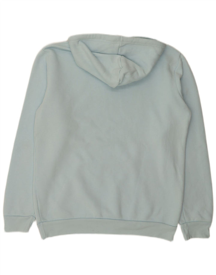 Adidas Mens Hoodie Jumper Medium Blue Cotton