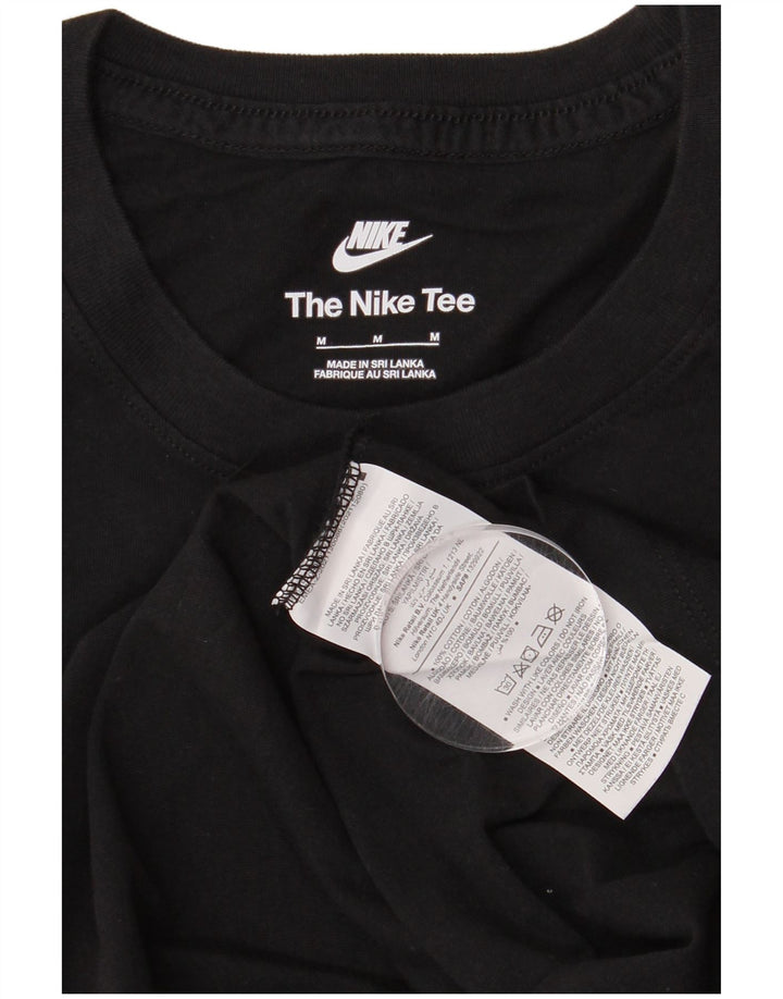 Nike Mens Graphic T-Shirt Top Medium Black Cotton