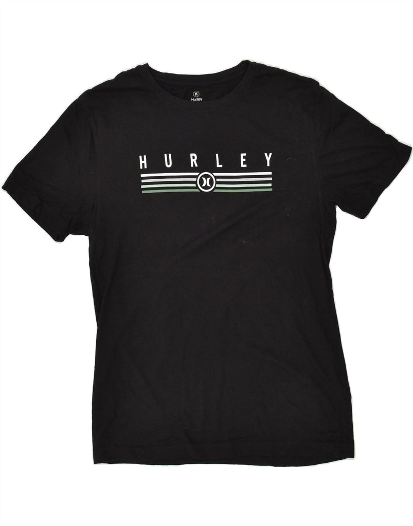 HURLEY Mens Graphic T-Shirt Top Small Black Cotton | Vintage Hurley | Thrift | Second-Hand Hurley | Used Clothing | Messina Hembry 