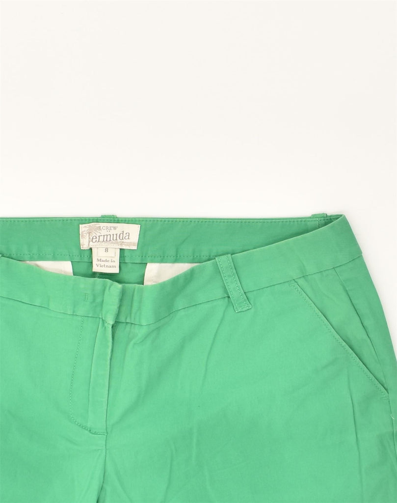 J. CREW Womens Bermuda Shorts US 8 Medium W34 Green Cotton | Vintage J. Crew | Thrift | Second-Hand J. Crew | Used Clothing | Messina Hembry 