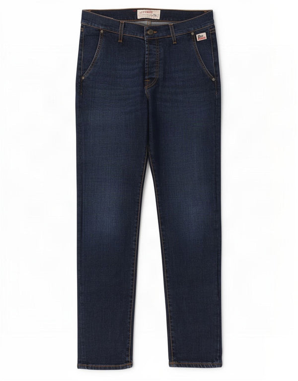 Roy Rogers Mens Slim Jeans W33 L31 Navy Blue Cotton