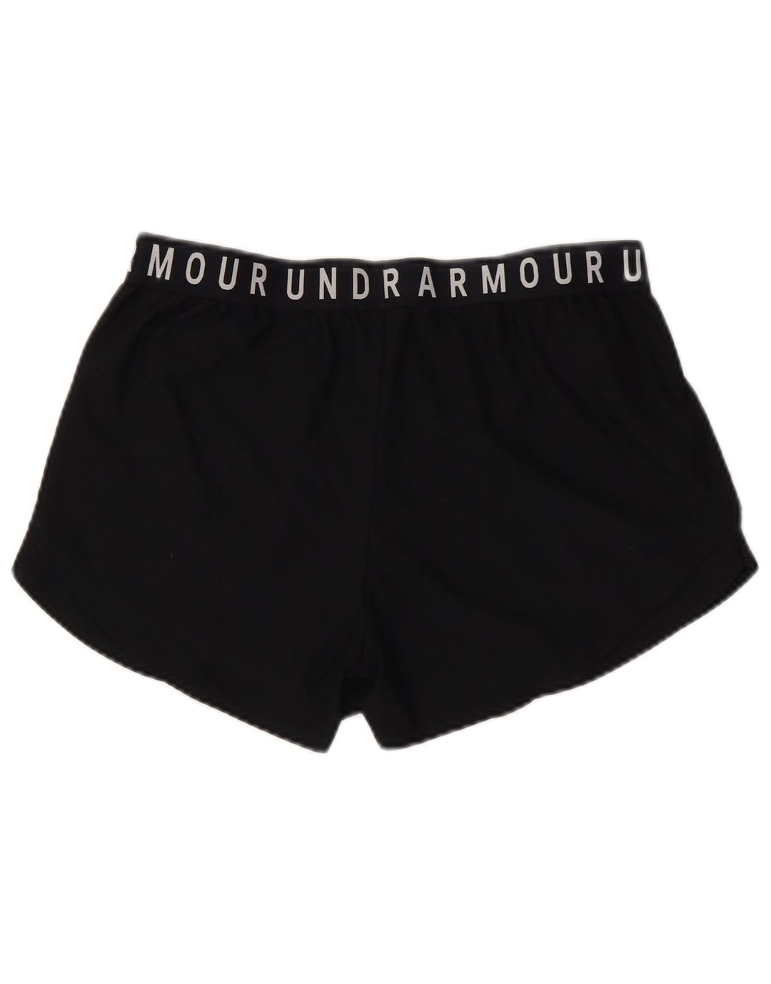 UNDER ARMOUR Womens Heat Gear Graphic Sport Shorts UK 14 Large  Black