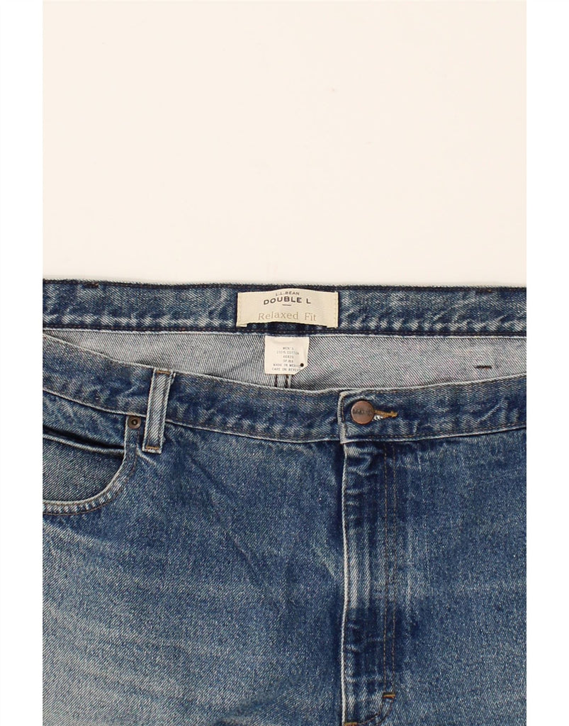 L.L.BEAN Mens Relaxed Fit Straight Jeans W46 L29 Blue Cotton Vintage L.L.Bean and Second-Hand L.L.Bean from Messina Hembry 
