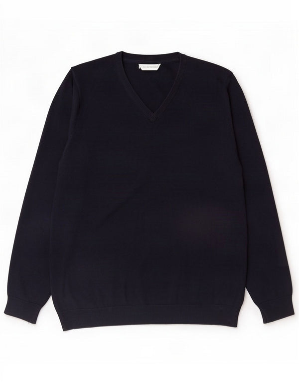 Marks & Spencer Boys V-Neck Jumper Sweater 15-16 Years Navy Blue