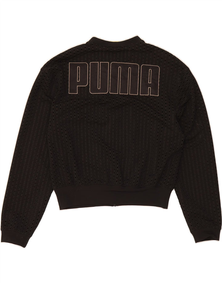 PUMA Womens Tracksuit Top Jacket UK 12 Medium Black Vintage Puma and Second-Hand Puma from Messina Hembry 