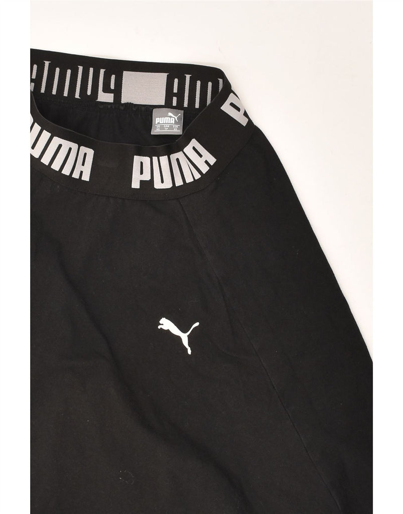 PUMA Womens Graphic Tennis Skirt XS W24 Black Cotton | Vintage Puma | Thrift | Second-Hand Puma | Used Clothing | Messina Hembry 