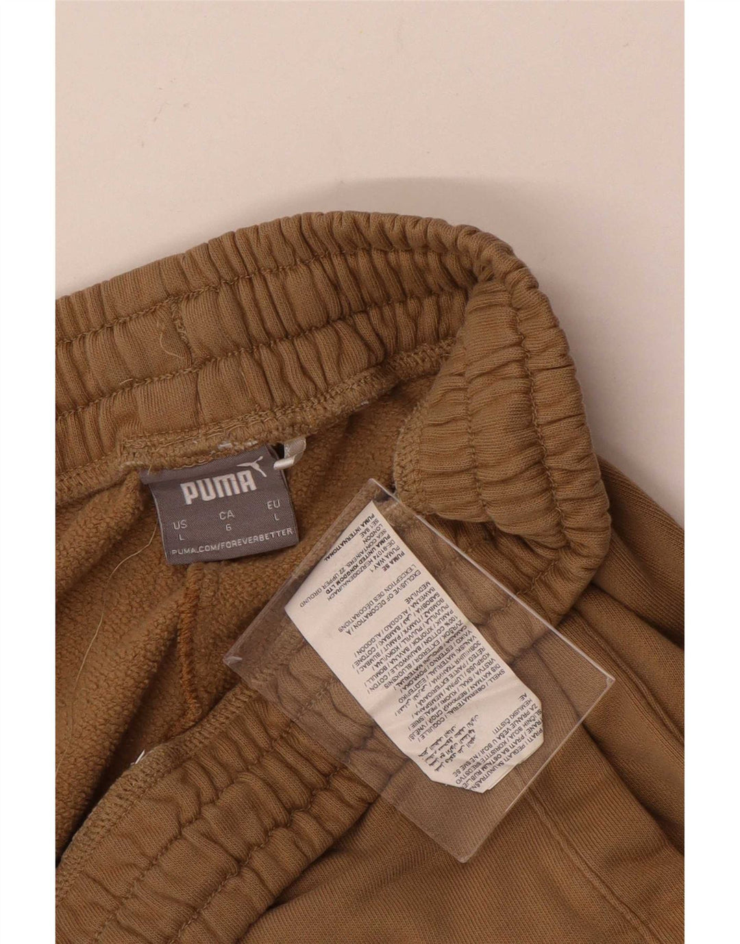 Puma Mens Tracksuit Trousers Joggers Large Brown Cotton