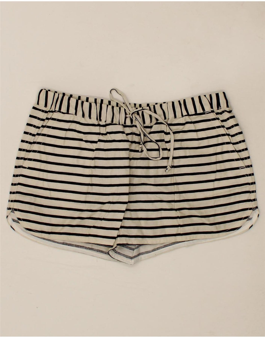 J. CREW Womens Hot Pants Small W27  White Striped Linen Nautical Vintage J. Crew and Second-Hand J. Crew from Messina Hembry 