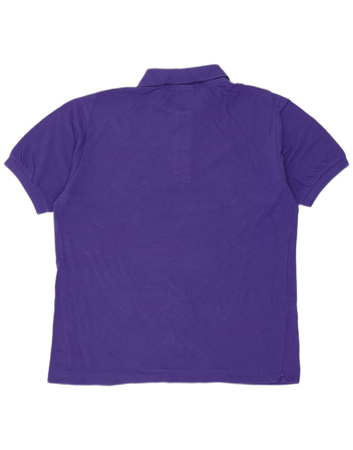 Lacoste Mens Polo Shirt Size 4 Medium Purple Cotton