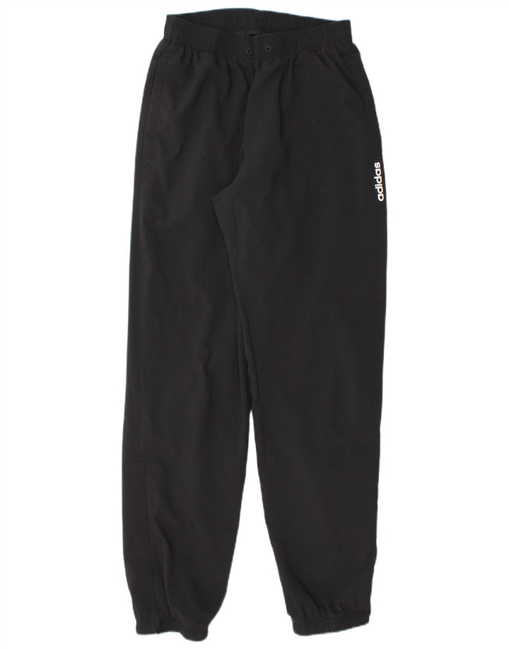 ADIDAS Mens Tracksuit Trousers Joggers Small  Black Polyester